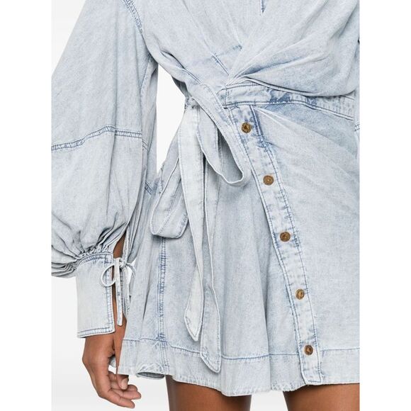 Zimmermann Women Rebellion Denim Mini Dress - Picture 5 of 5